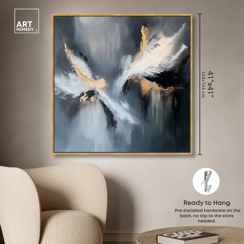 Wings of Gold Canvas by Art Remedy