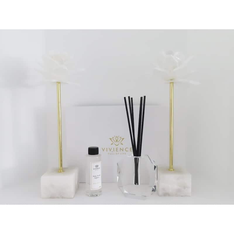 Crystal Diffuser Black Reeds and Dimensional Design