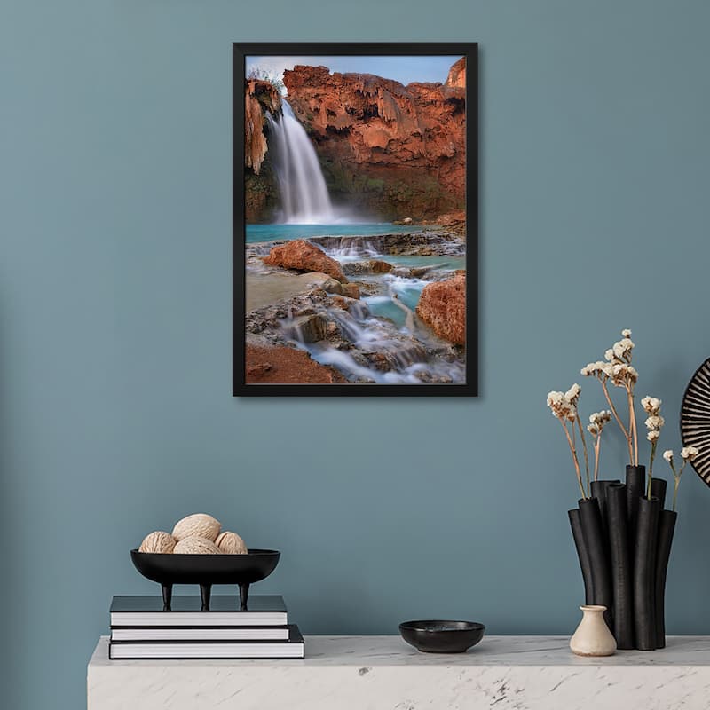 Havasu Falls, Grand Canyon, Arizona III Premium Framed Poster by Tim Fitzharris