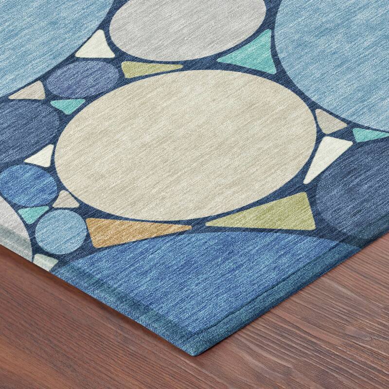 Machine Washable Indoor/ Outdoor Contemporary Rowan Chantille Rug