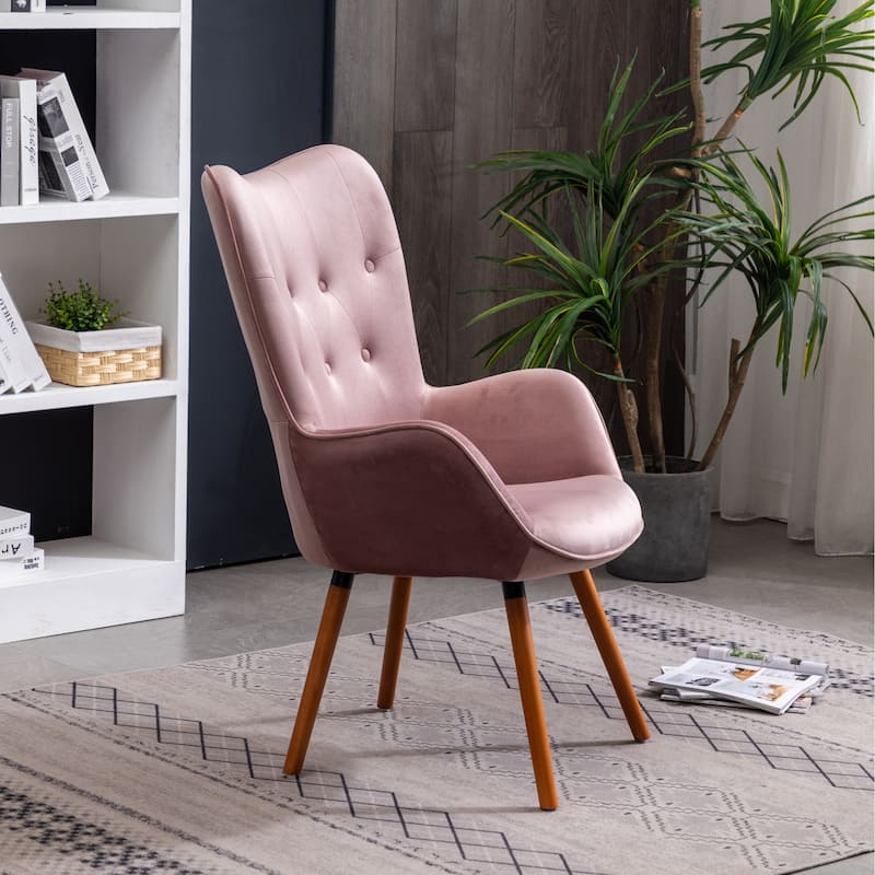 Carson Carrington Arvika Button-tufted High-back Velvet Accent Chair