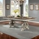 preview thumbnail 2 of 10, 9pc Accent Chair Dining Room Table Leaf Side Chairs Ivory Fabric Upho