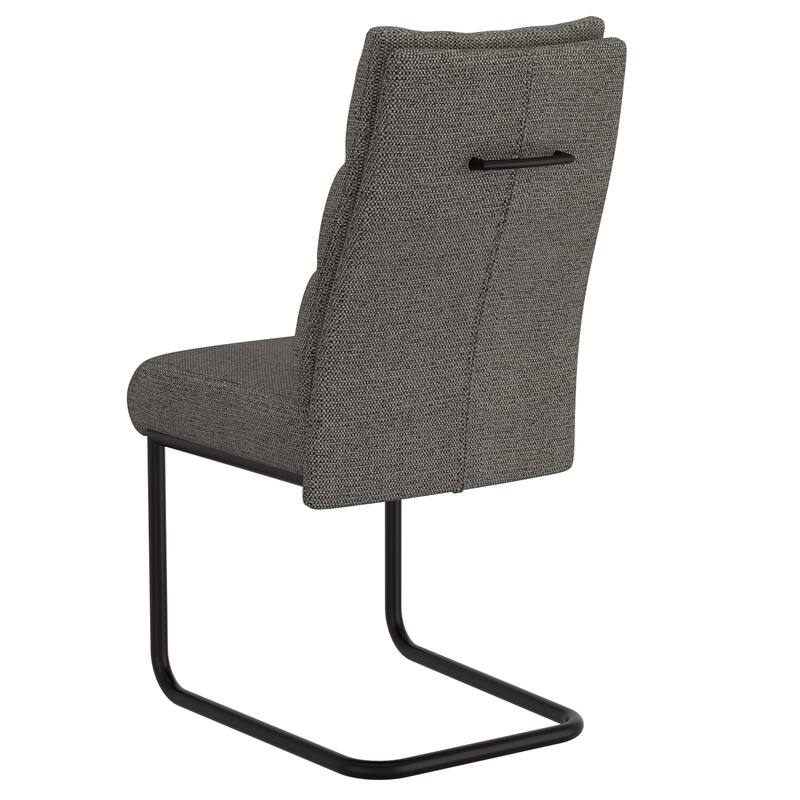 Modern Fabric & Metal Dining Chair, Set of 2