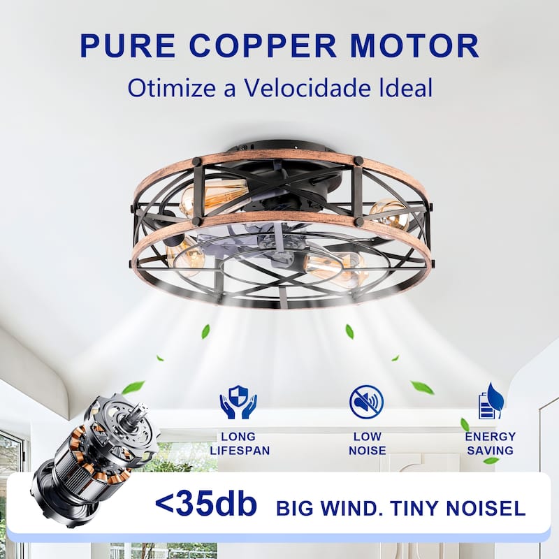 Smart 19" Ceiling Fan with Remote