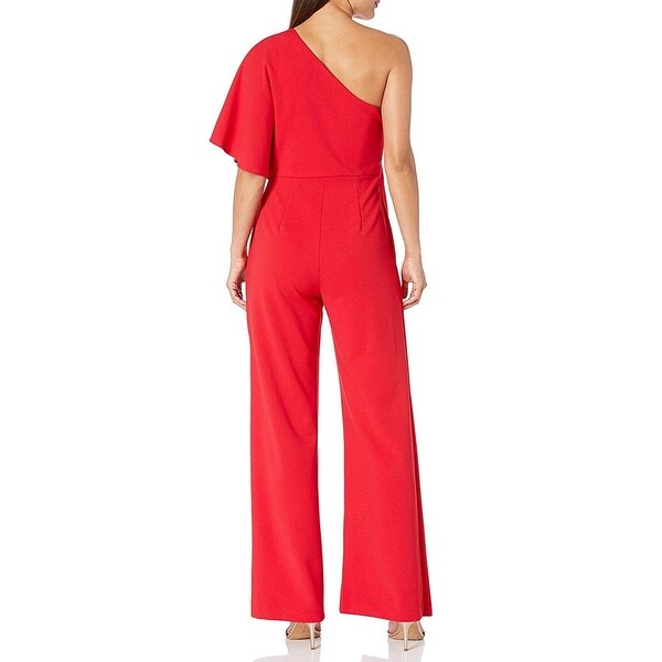 adrianna papell red jumpsuit