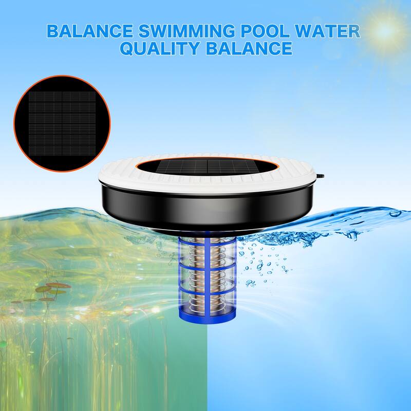 Solar Pool Ionizer Floating Pool Cleaner