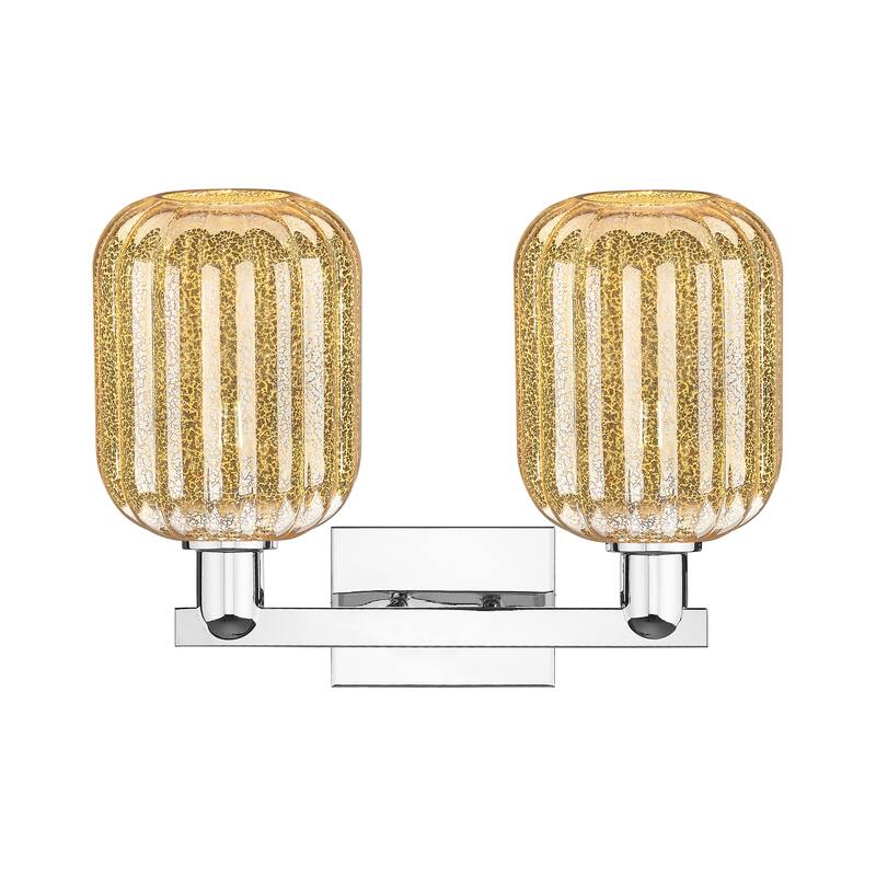 Innovations Lighting Downtown Urban - Preston - 2 Light 16" Jar Shade Bath Vanity Light