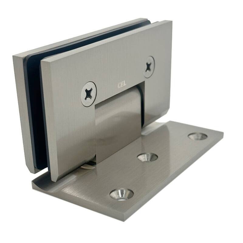 CEL Wall Mount Offset Back Plate Hinge for Frameless Shower Door