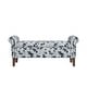 preview thumbnail 12 of 22, Wallen Traditional Rolled Arm Storage Bench Ottoman with Nailheads