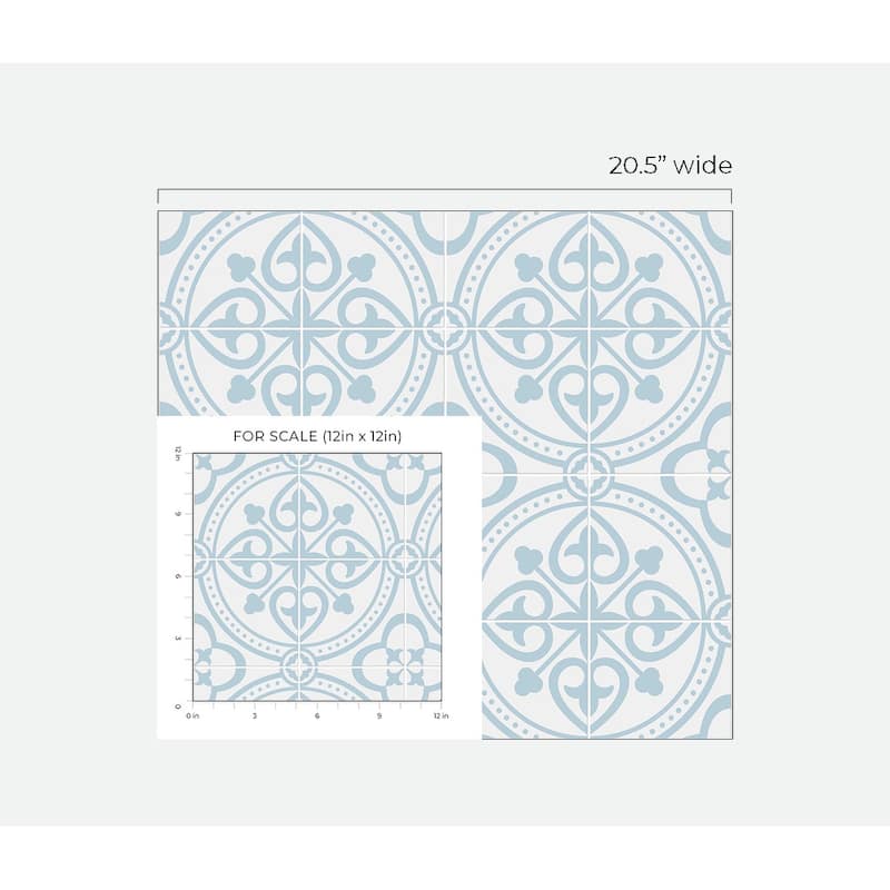 Luxe Haven Villa Mar Tile Peel and Stick Wallpaper