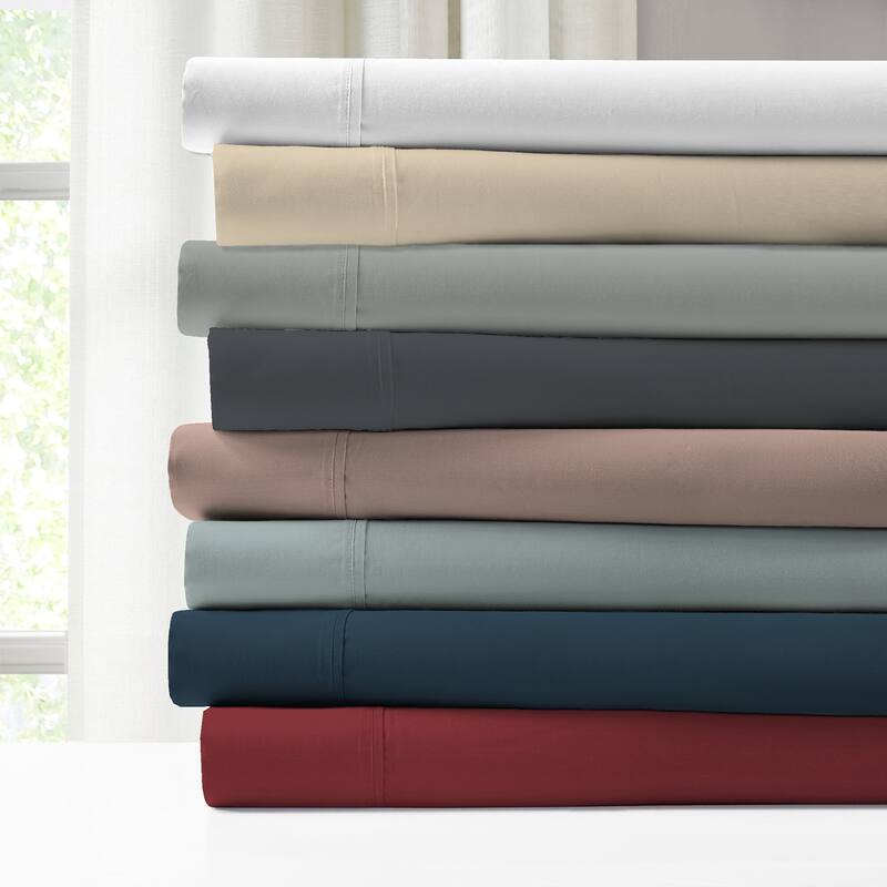 Purity Home 300-Thread Count Ultra-Soft & Silky Cotton Rayon Sheet Set