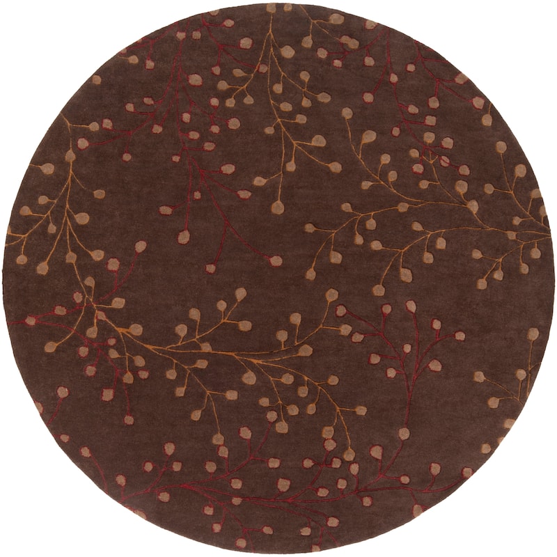 Sakura Handmade Transitional Floral Wool Area Rug