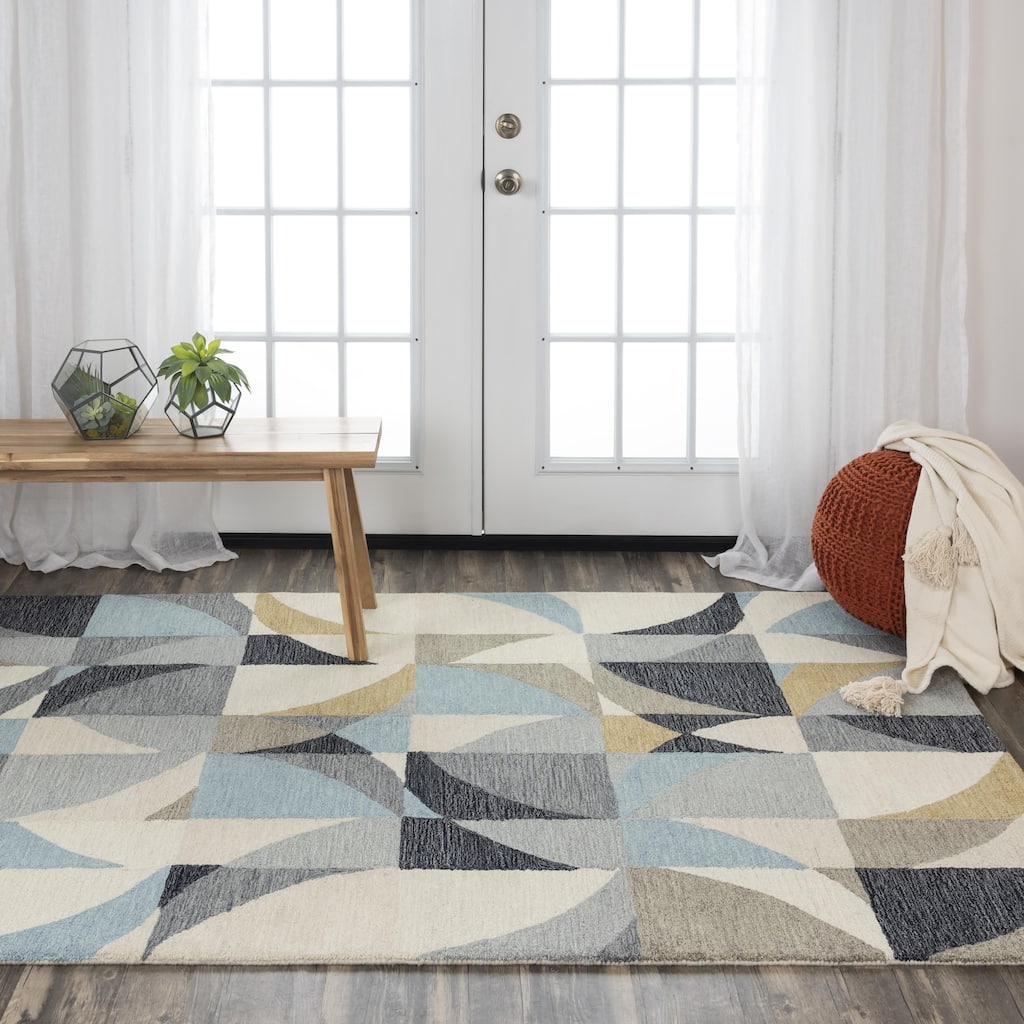 Alora Decor Midland Geometric Hand-tufted Wool Rug