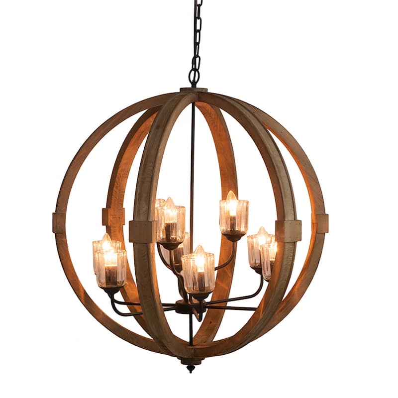 9- Light Globe Chandelier