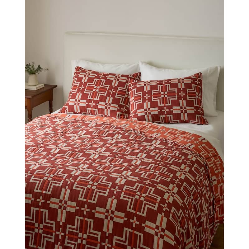 Pendleton Matelasse San Marcos Persimmon Quilt