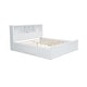preview thumbnail 8 of 16, King Size Wood Platform Bed with Multi-storage Headboard, USB and Drawers, White