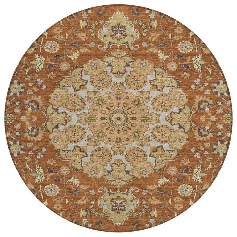 Machine Washable Indoor/ Outdoor Global Eckley Chantille Rug