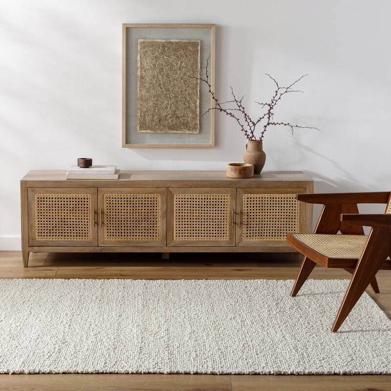 Juwan Mid-Century Modern Solid Area Rug
