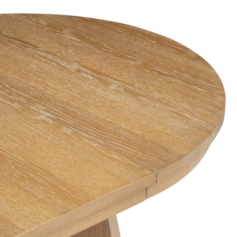 Extendable Dining Table with 16-inch Leaf