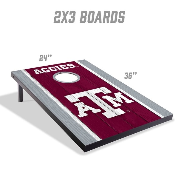 Texas A&M Aggies NCAA Compact 2x3 Tailgate Cornhole Board Set