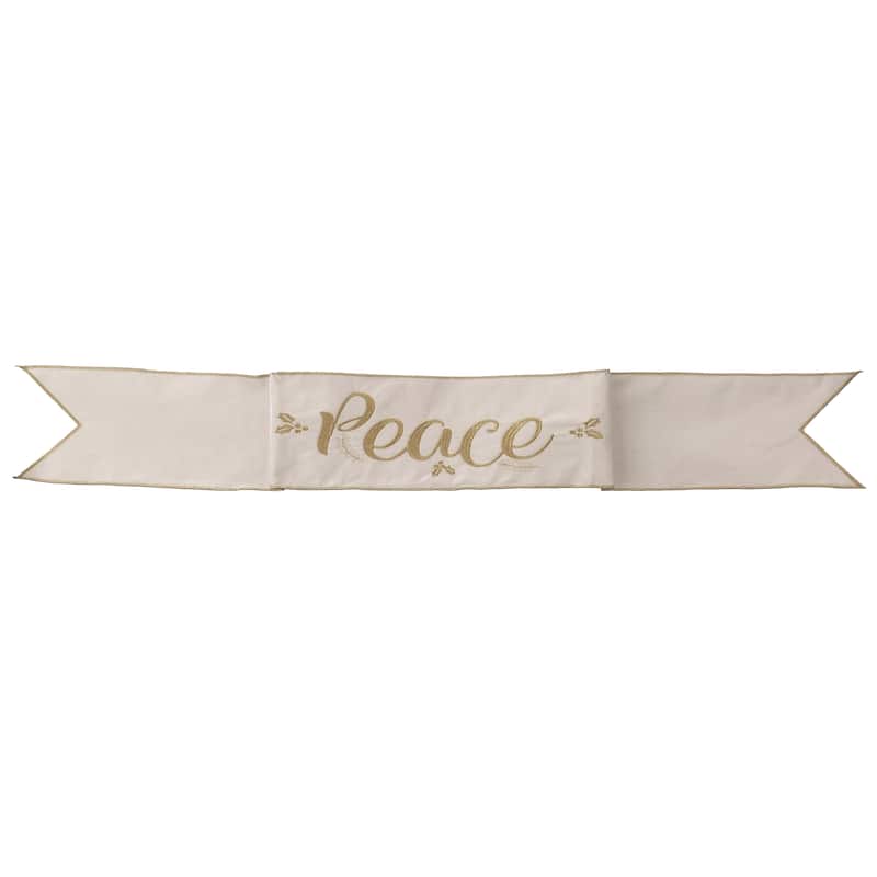 6"X 44" Velvet "Peace" Banner