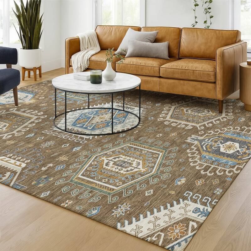 Machine Washable Indoor/ Outdoor Global Akron Chantille Rug