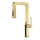 preview thumbnail 13 of 19, 17-1/4"H Kitchen Sink Faucets with Pull Down Sprayer, Kitchen Faucet for Sink Brushed Gold