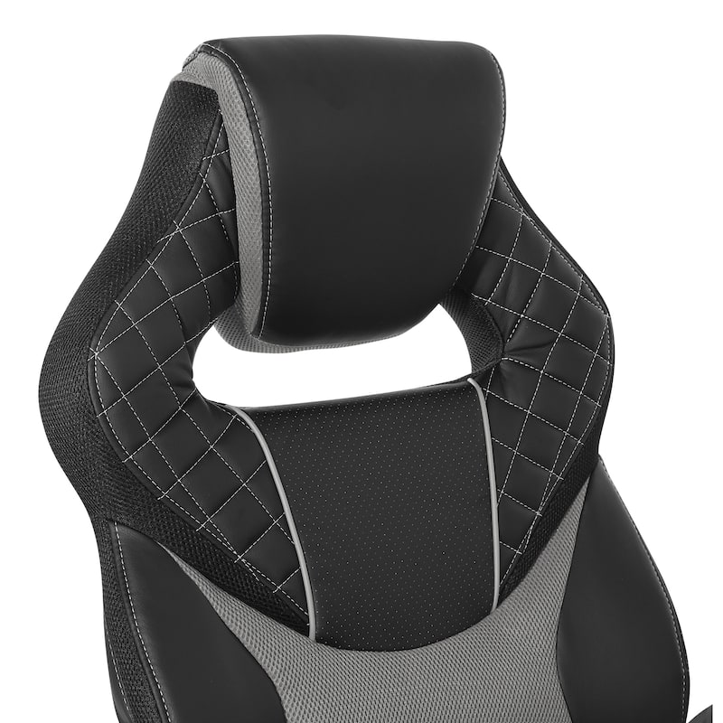 Oversite Gaming Chair in Faux Leather with Color Accents