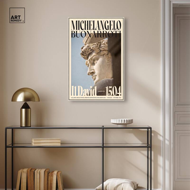 David in Marble Canvas by Art Remedy