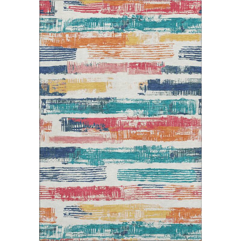 Premium Washable Super Soft Abstract Stripes Mayfield Rug