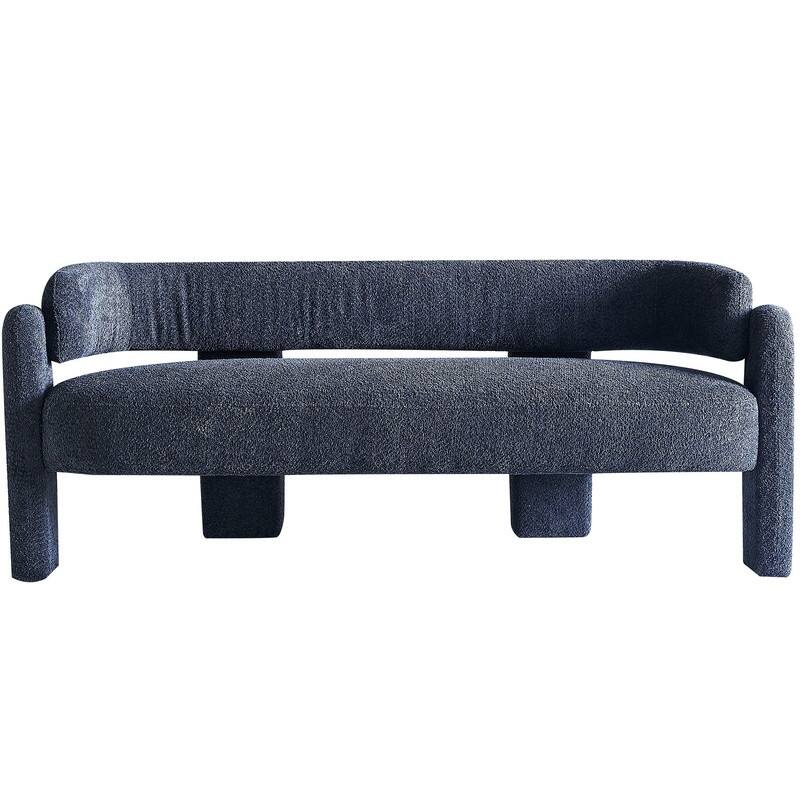 75" W Boucle Upholstery Modern Loveseat Sofa for Living Room