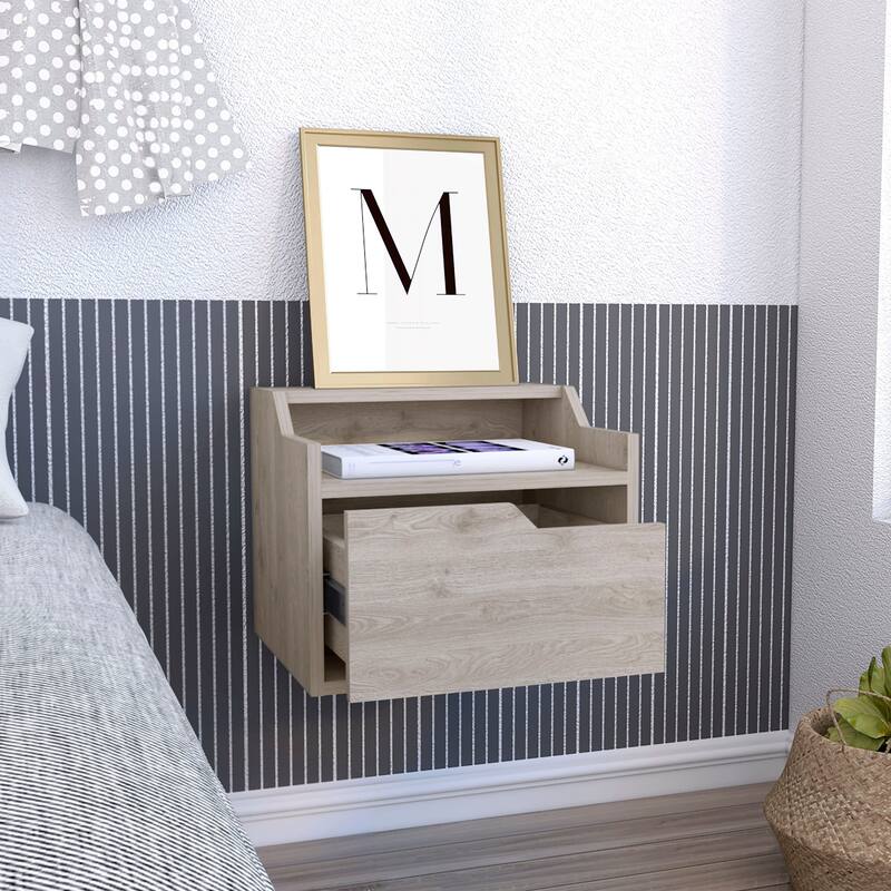 Busan 1-Drawer Modern Floating Nightstand