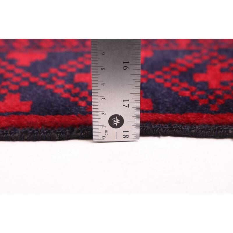 ECARPETGALLERY Hand-knotted Teimani Red Wool Rug - 3'9 x 6'8