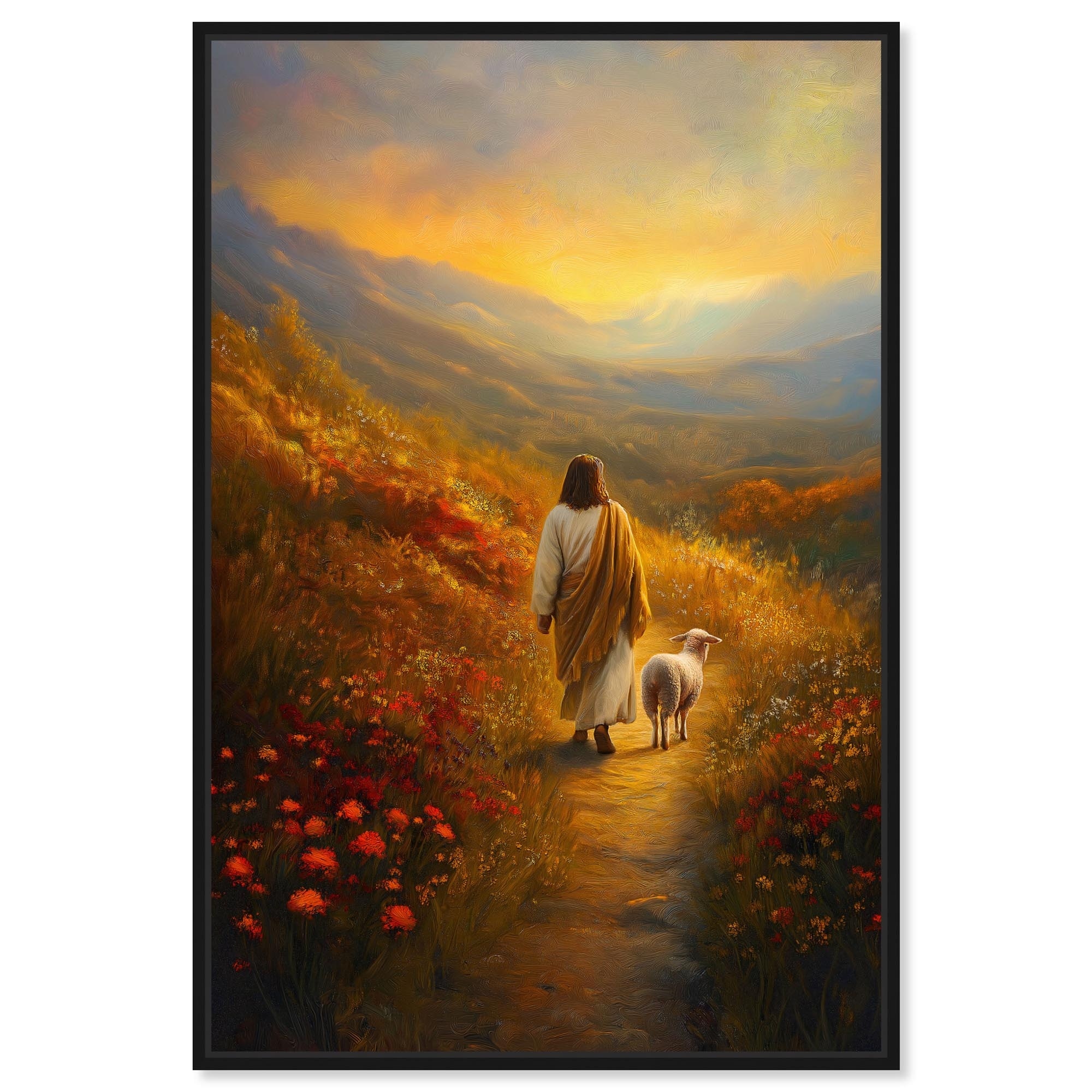 Companions in Faith Jesus Wall Art Canvas Print by Art Remedy