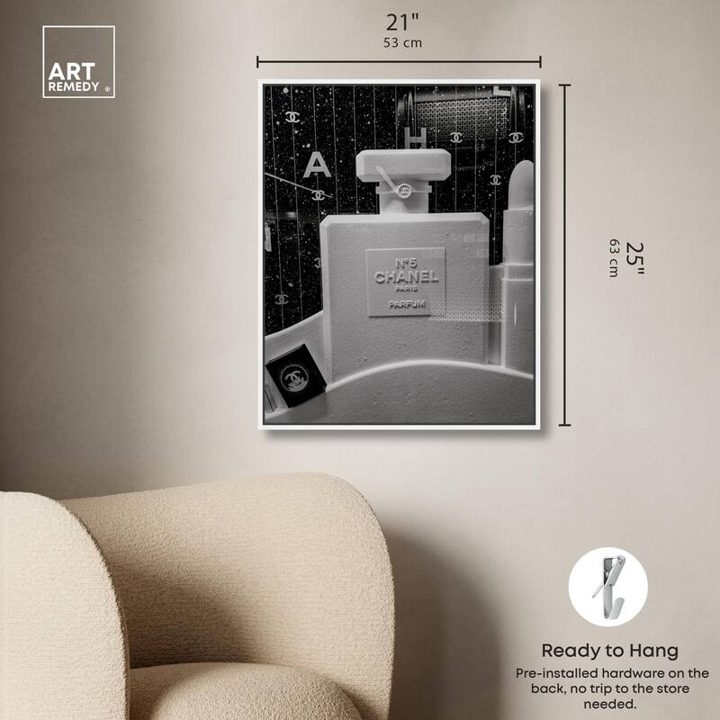 Sculptural Number 5 Canvas by Art Remedy