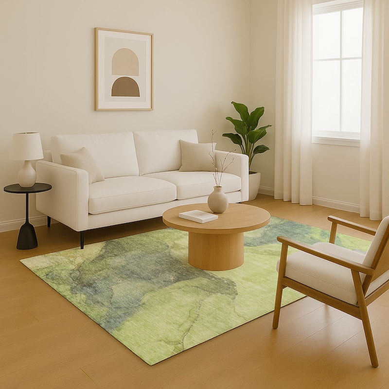 Premium Washable Super Soft Abstract Watercolor Mayfield Rug