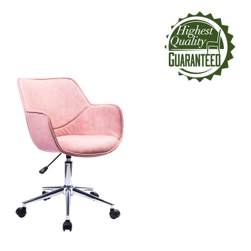 Porthos Home Xen Adjustable Office Chair, Microfiber, Chrome Base
