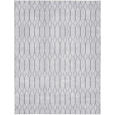 Paxa Power Loomed Geometric Area Rug By HomeRoots - 9' x 12'