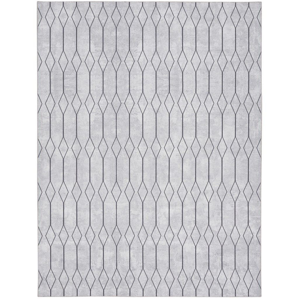 Pebiv Power Loomed Geometric Area Rug By HomeRoots - 8' x 10'