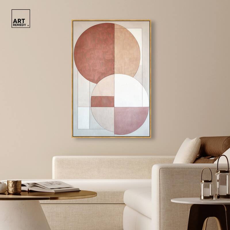 Modernist Circles I Canvas by Art Remedy