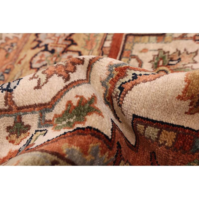 ECARPETGALLERY Hand-knotted Jules Sultane Ivory Wool Rug - 7'7 x 9'11