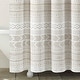 preview thumbnail 4 of 8, Lush Decor Hygge Geo Shower Curtain