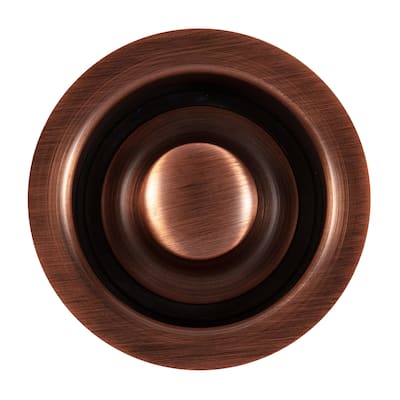 SinkSense Antique Copper 3.5" Disposal Flange Drain with Stopper