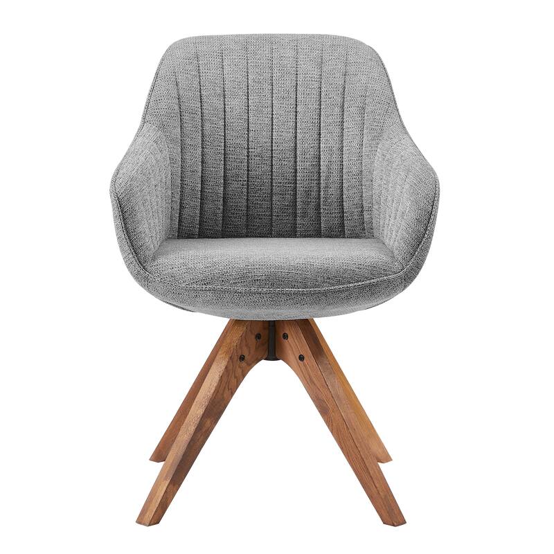 Art Leon Modern Wood Swivel Chair with Oak Legs