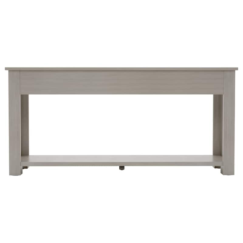 Modern Console Table/Sofa Table with Storage Drawers and Bottom Shelf for Entryway Hallway