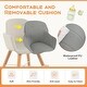 preview thumbnail 7 of 5, 3 in 1 Wooden Convertible Baby High Chair w/Booster & Removable Tray, Adjustable Legs, 5-Point Harness, PU Cushion & Footrest