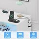 preview thumbnail 5 of 5, 6 Drawer Dresser with LED Lights and Built-in Power Outlet, Wide Chest of Drawers with 2 Open Storage Shelves
