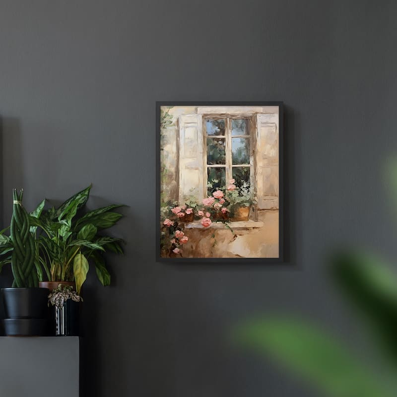 Vintage Floral Print CCXXXVI -Framed Print