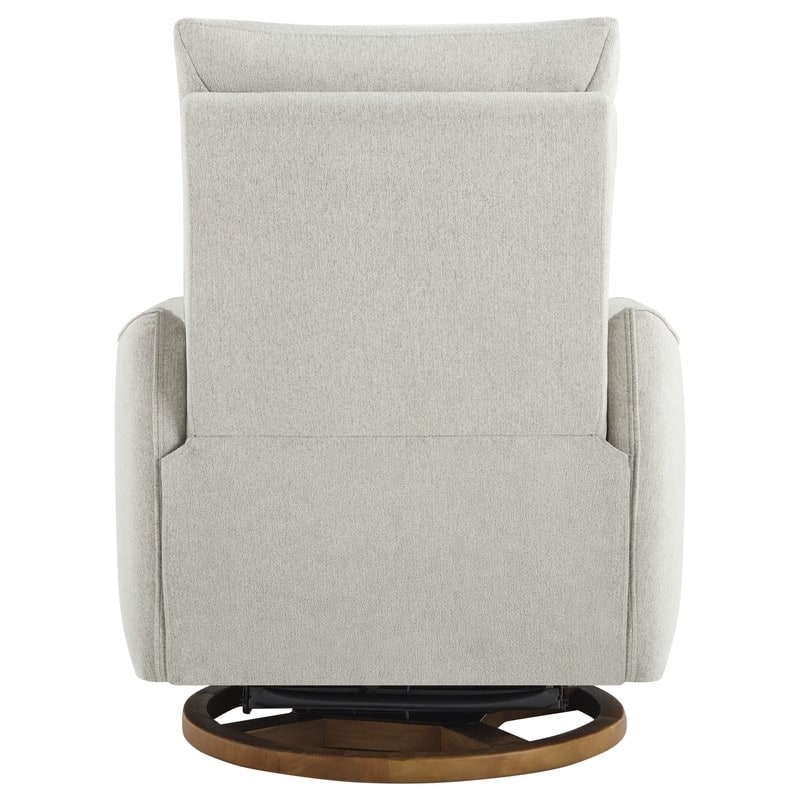 Spruce & Spring Power Swivel Recliner Chair Dual-Motor Nursery Glider with Lumber Pillow
