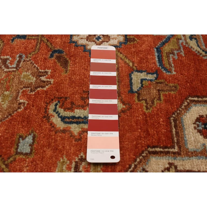 ECARPETGALLERY Hand-knotted Jules Sultane Dark Copper Wool Rug - 8'1 x 11'0